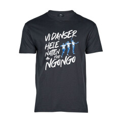 T-shirt Sort - Vi Danser Hele Natten For Ngongo